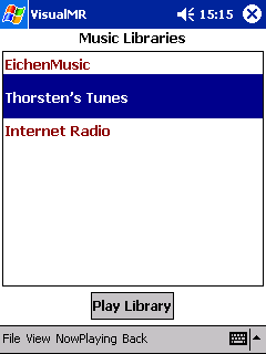 VisualMR mit Musik-Archiven